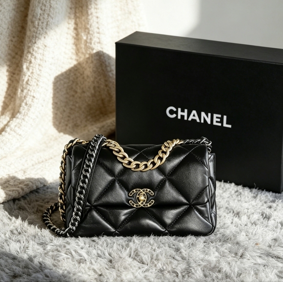 Coach Tops - Chanel 19 Medium in Quilted Shiny Calfskin